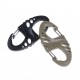 Delrin S gate double spring loaded carabiner
